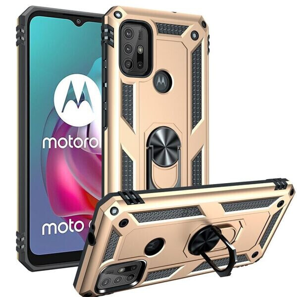 

Защитный чехол Deexe Armor Case для Motorola Moto G10 / Moto G20 / Moto G30 - Gold