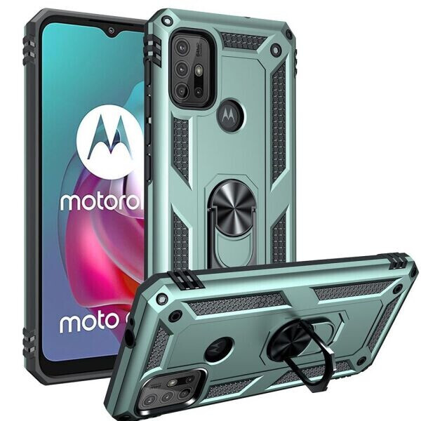 

Защитный чехол Deexe Armor Case для Motorola Moto G10 / Moto G20 / Moto G30 - Army Green