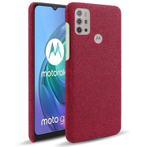 

Защитный чехол KSQ Cloth Style для Motorola Moto G10 / Moto G20 / Moto G30 - Red