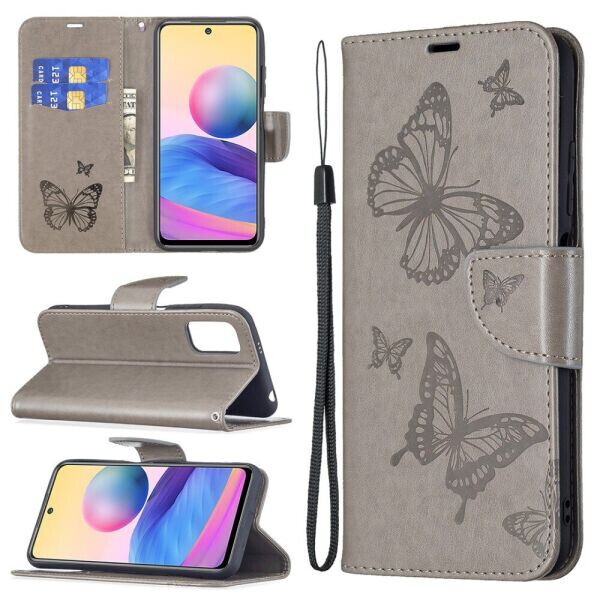 

Чехол UniCase Butterfly Pattern для Xiaomi Redmi Note 10 5G / Poco M3 Pro - Grey