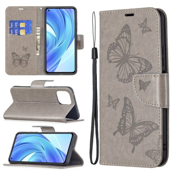 

Чехол UniCase Butterfly Pattern для Xiaomi Mi 11 Lite - Grey