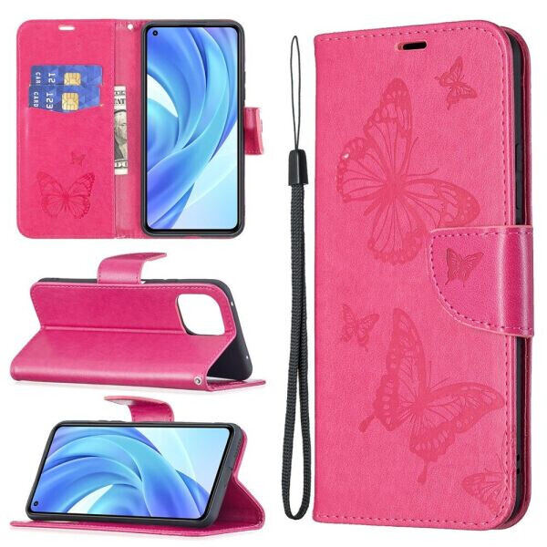 

Чехол UniCase Butterfly Pattern для Xiaomi Mi 11 Lite - Rose