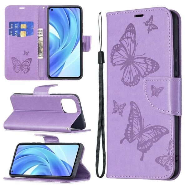 

Чехол UniCase Butterfly Pattern для Xiaomi Mi 11 Lite - Purple