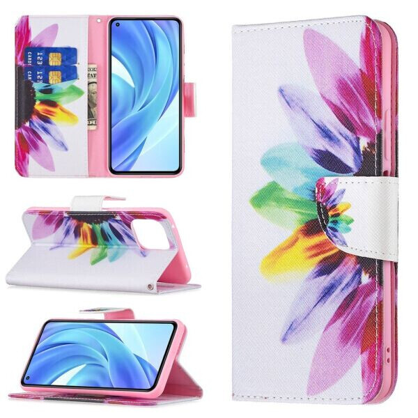 

Чехол-книжка Deexe Color Wallet для Xiaomi Mi 11 Lite - Colorful Petals