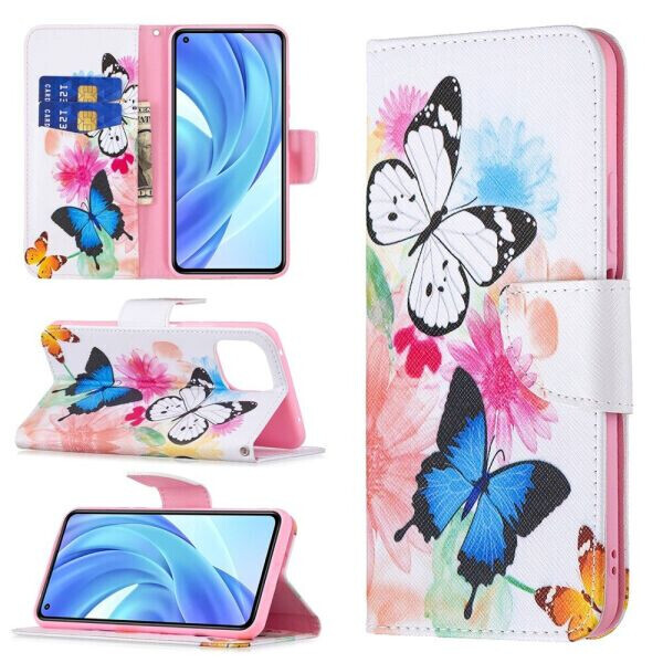 

Чехол-книжка Deexe Color Wallet для Xiaomi Mi 11 Lite - Vivid Butterflies
