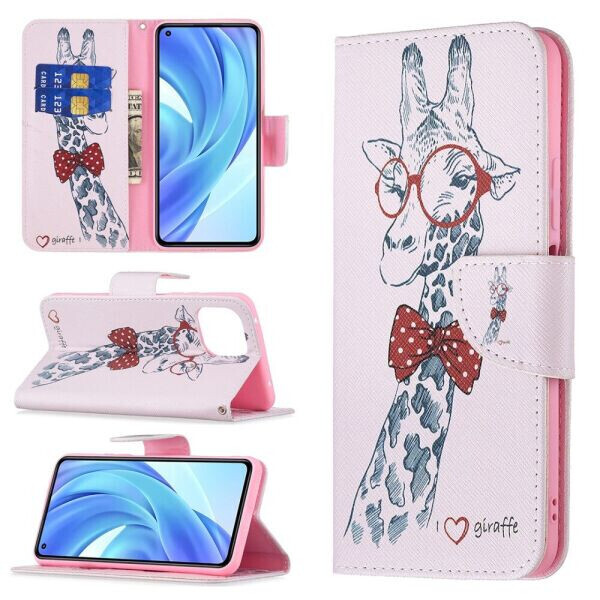 

Чехол-книжка Deexe Color Wallet для Xiaomi Mi 11 Lite - Giraffe