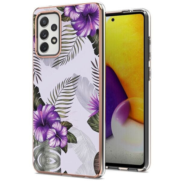 

Защитный чехол Deexe Fashion Case для Samsung Galaxy A72 (А725) - Purple Flower