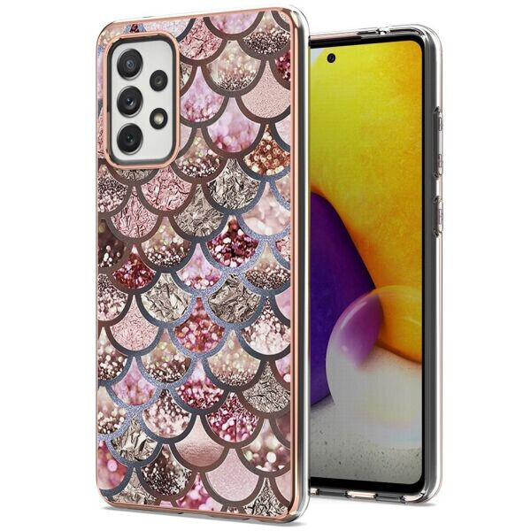 

Защитный чехол Deexe Fashion Case для Samsung Galaxy A72 (А725) - Pink Scales