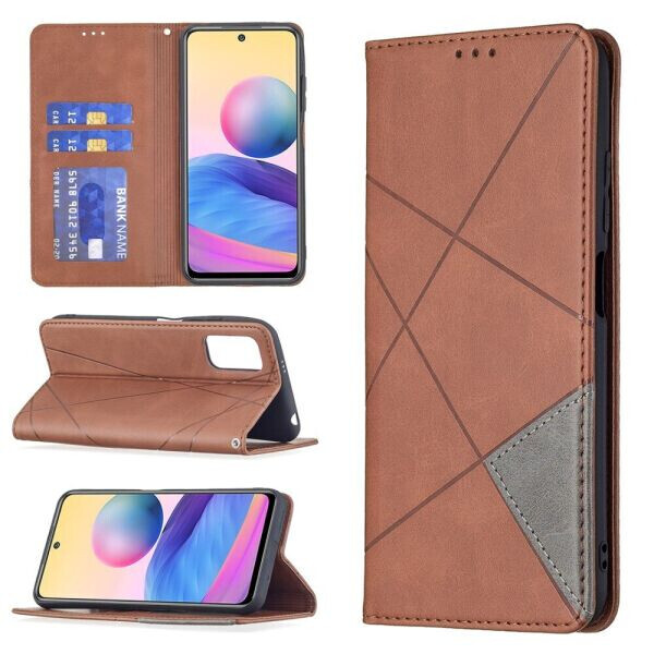 

Чехол UniCase Geometric Pattern для Xiaomi Redmi Note 10 5G / Poco M3 Pro - Coffee