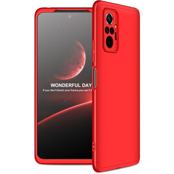 

Защитный чехол GKK Double Dip Case для Xiaomi Redmi Note 10 Pro - Red