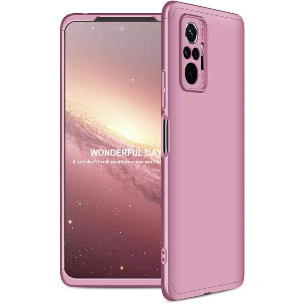 

Защитный чехол GKK Double Dip Case для Xiaomi Redmi Note 10 Pro - Rose Gold