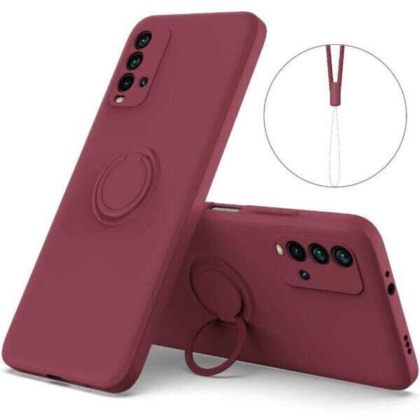 

Защитный чехол Deexe Color Shell для Xiaomi Redmi 9T - Wine Red