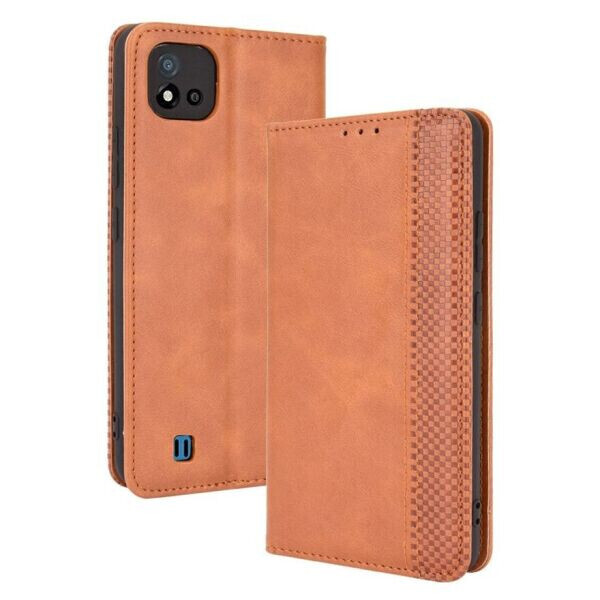 

Чехол Deexe Retro Style для Realme C11 2021 - Brown