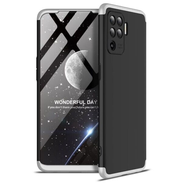 

Защитный чехол GKK Double Dip Case для OPPO Reno 5 Lite - Black / Silver