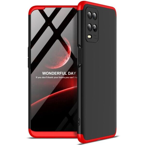 

Защитный чехол GKK Double Dip Case для OPPO A54 - Black / Red