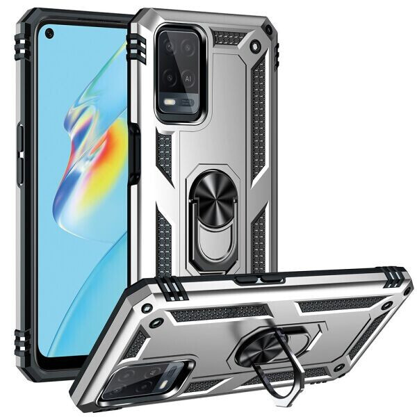 

Защитный чехол Deexe Armor Case для OPPO A54 - Silver