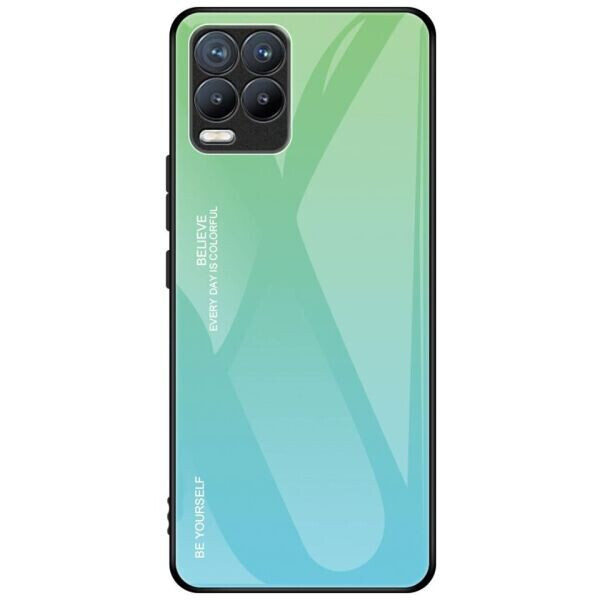 

Защитный чехол Deexe Gradient Color для Realme 8 / 8 Pro - Cyan / Blue