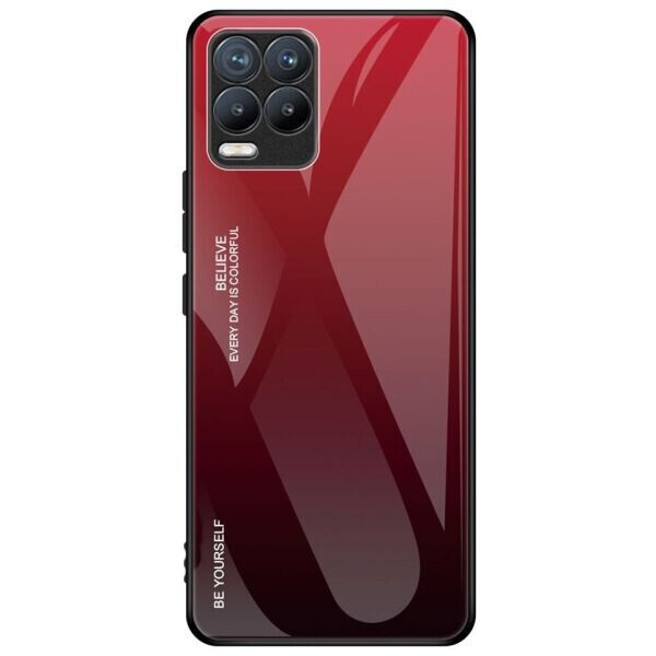 

Защитный чехол Deexe Gradient Color для Realme 8 / 8 Pro - Red / Black