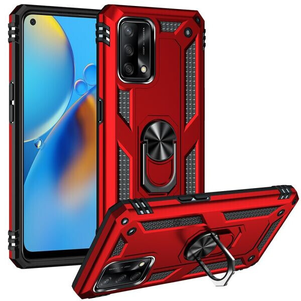 

Защитный чехол Deexe Armor Case для OPPO A74 - Red