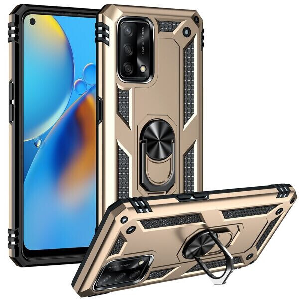 

Защитный чехол Deexe Armor Case для OPPO A74 - Gold