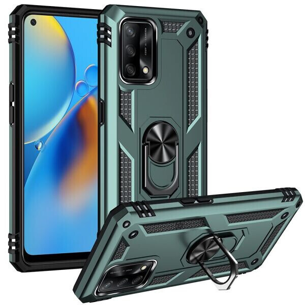 

Защитный чехол Deexe Armor Case для OPPO A74 - Green