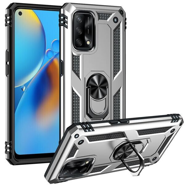 

Защитный чехол Deexe Armor Case для OPPO A74 - Silver