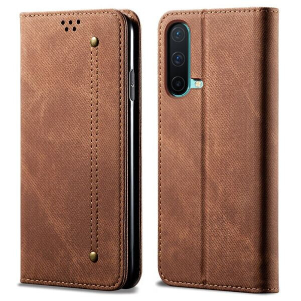

Чехол-книжка UniCase Jeans Wallet для OnePlus Nord CE - Brown