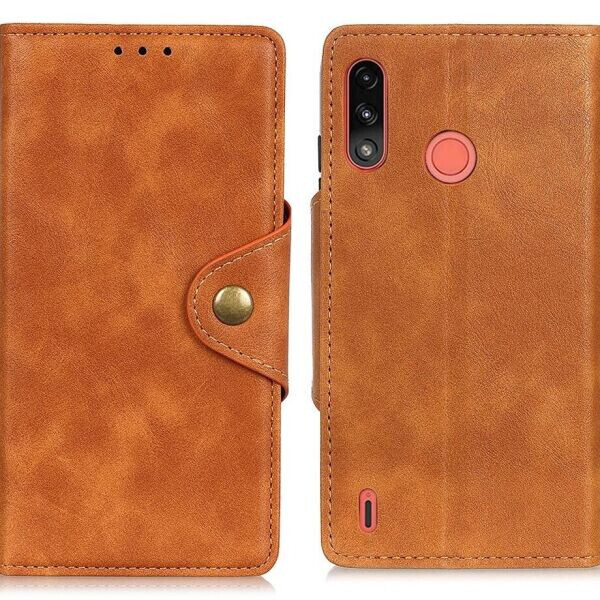 

Чехол UniCase Vintage Wallet для Motorola Moto E7 Power / Moto E7i / Moto E7i Power - Brown