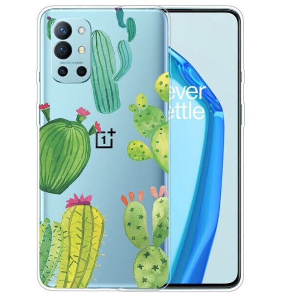 

Силиконовый (TPU) чехол Deexe Pretty Glossy для OnePlus 9R - Cactus