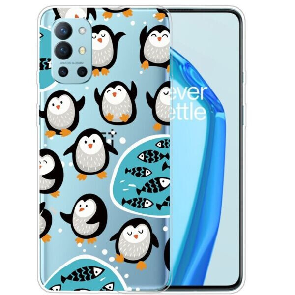 

Силиконовый (TPU) чехол Deexe Pretty Glossy для OnePlus 9R - Penguin