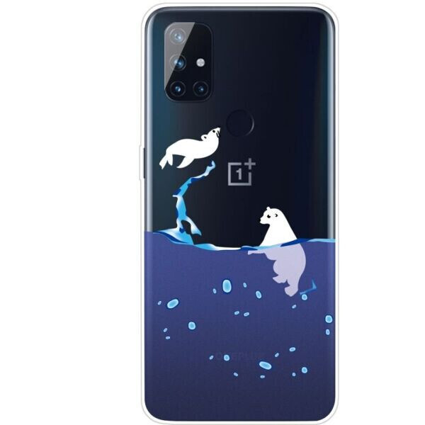 

Силиконовый (TPU) чехол Deexe Pretty Glossy для OnePlus Nord N100 - Polar Bear