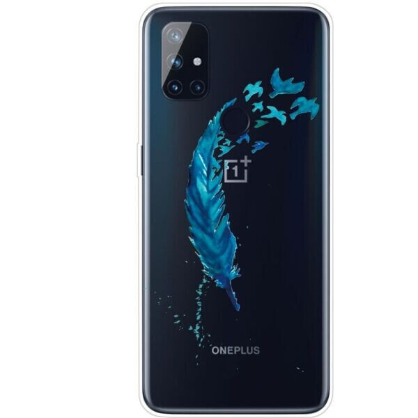 

Силиконовый (TPU) чехол Deexe Pretty Glossy для OnePlus Nord N100 - Feather