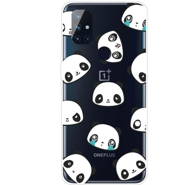 

Силиконовый (TPU) чехол Deexe Pretty Glossy для OnePlus Nord N100 - Cute Pandas
