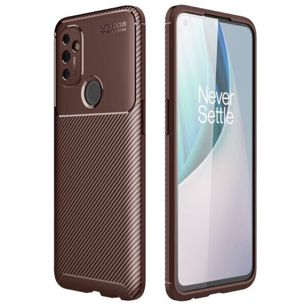 

Защитный чехол Deexe Fusion для OnePlus Nord N100 - Brown