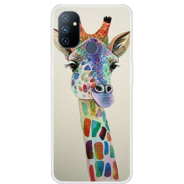 

Силиконовый (TPU) чехол Deexe Life Style для OnePlus Nord N100 - Giraffe