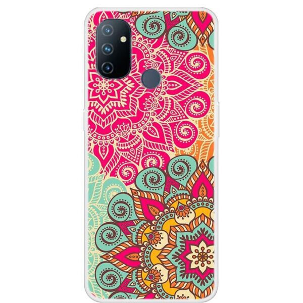 

Силиконовый (TPU) чехол Deexe Life Style для OnePlus Nord N100 - Flower Pattern