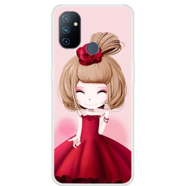 

Силиконовый (TPU) чехол Deexe Life Style для OnePlus Nord N100 - Girl