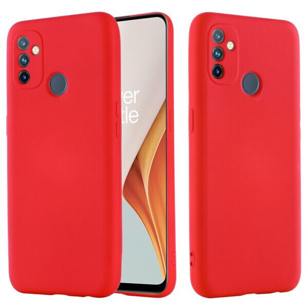

Защитный чехол Deexe Silicone Case для OnePlus Nord N100 - Red