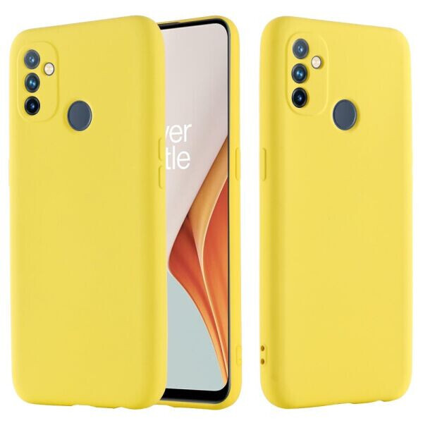 

Защитный чехол Deexe Silicone Case для OnePlus Nord N100 - Yellow