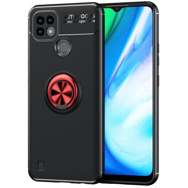 

Защитный чехол UniCase Magnetic Ring для Realme C21 - Black / Red