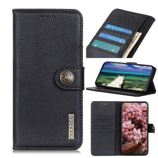 

Чехол-книжка KHAZNEH Wallet Cover для Realme C21 - Black
