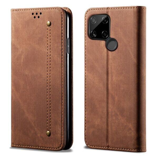

Чехол-книжка UniCase Jeans Wallet для Realme C21 - Red