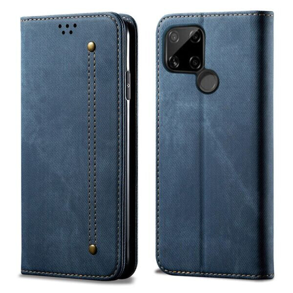 

Чехол-книжка UniCase Jeans Wallet для Realme C21 - Blue