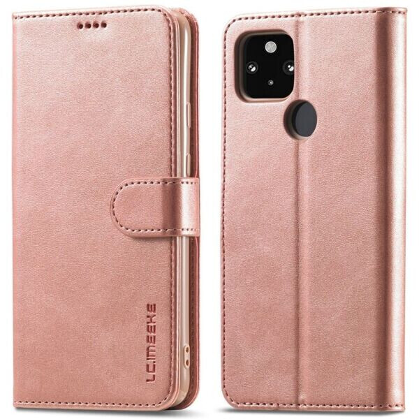 

Чехол LC.IMEEKE Wallet Case для Realme C21 - Rose Gold