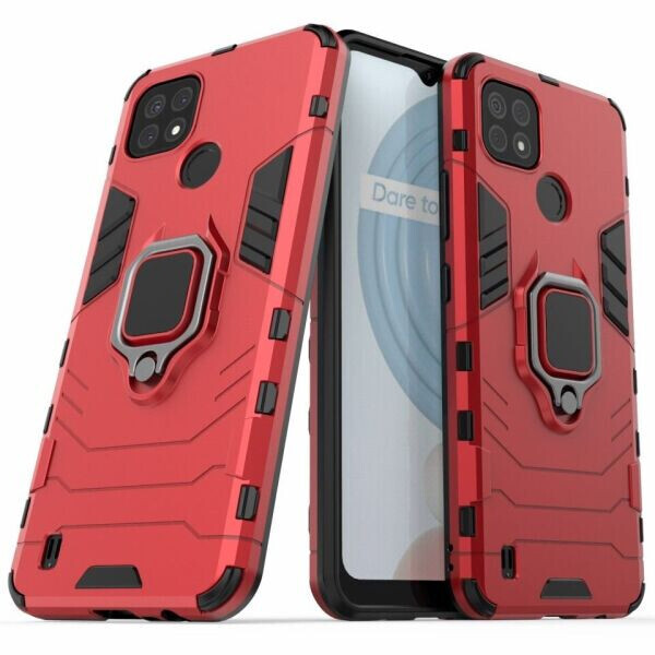 

Защитный чехол Deexe Hybrid Case для Realme C21 - Red