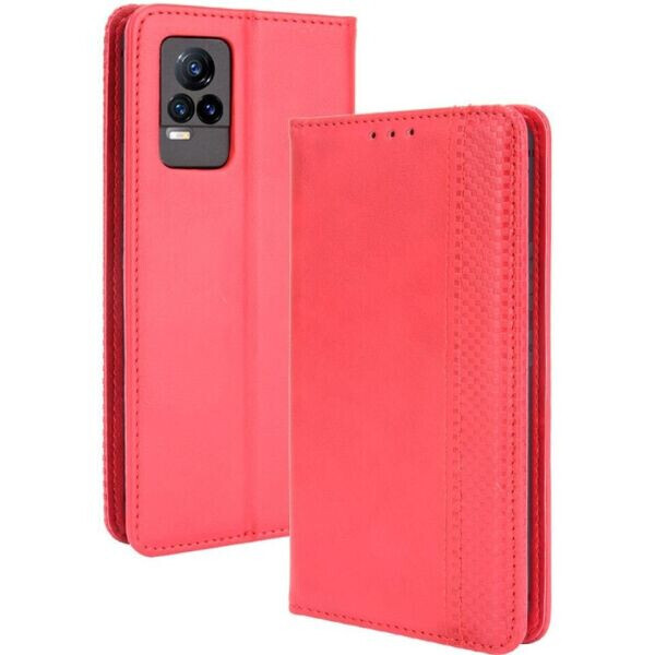 

Чехол Deexe Retro Style для VIVO V21e - Red