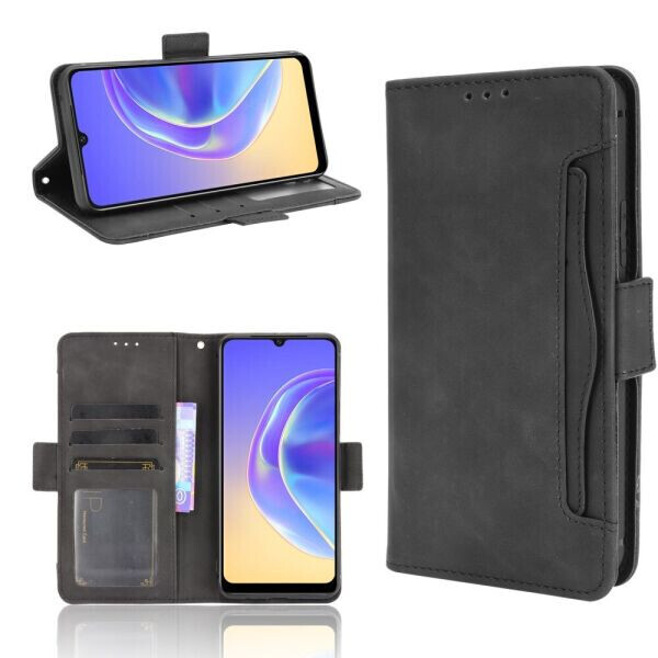 

Чехол Deexe Wallet Stand для VIVO V21e - Black