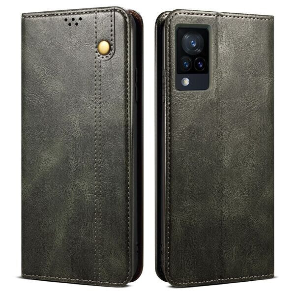 

Защитный чехол UniCase Leather Wallet для VIVO V21e - Green