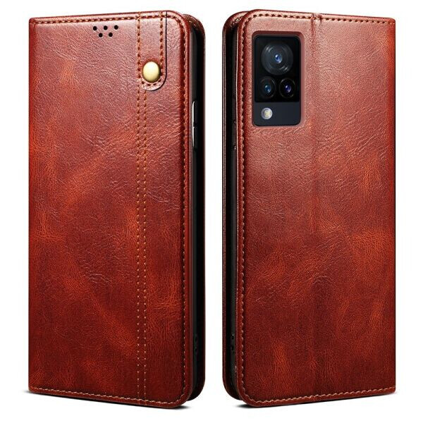 

Защитный чехол UniCase Leather Wallet для VIVO V21e - Brown