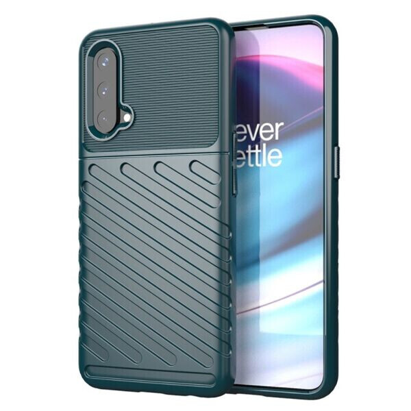 

Защитный чехол Deexe Thunder Series для OnePlus Nord CE - Green